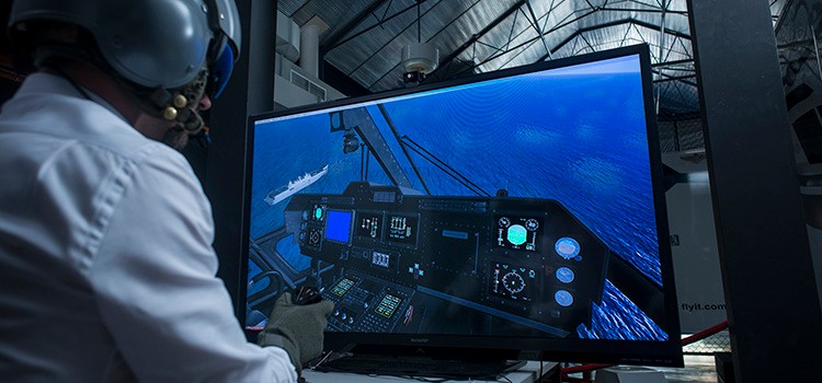 Aviation simulator.